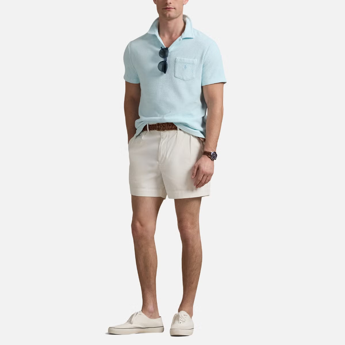 Polo Ralph Lauren Johnny Collar Cotton Terry Polo Shirt
