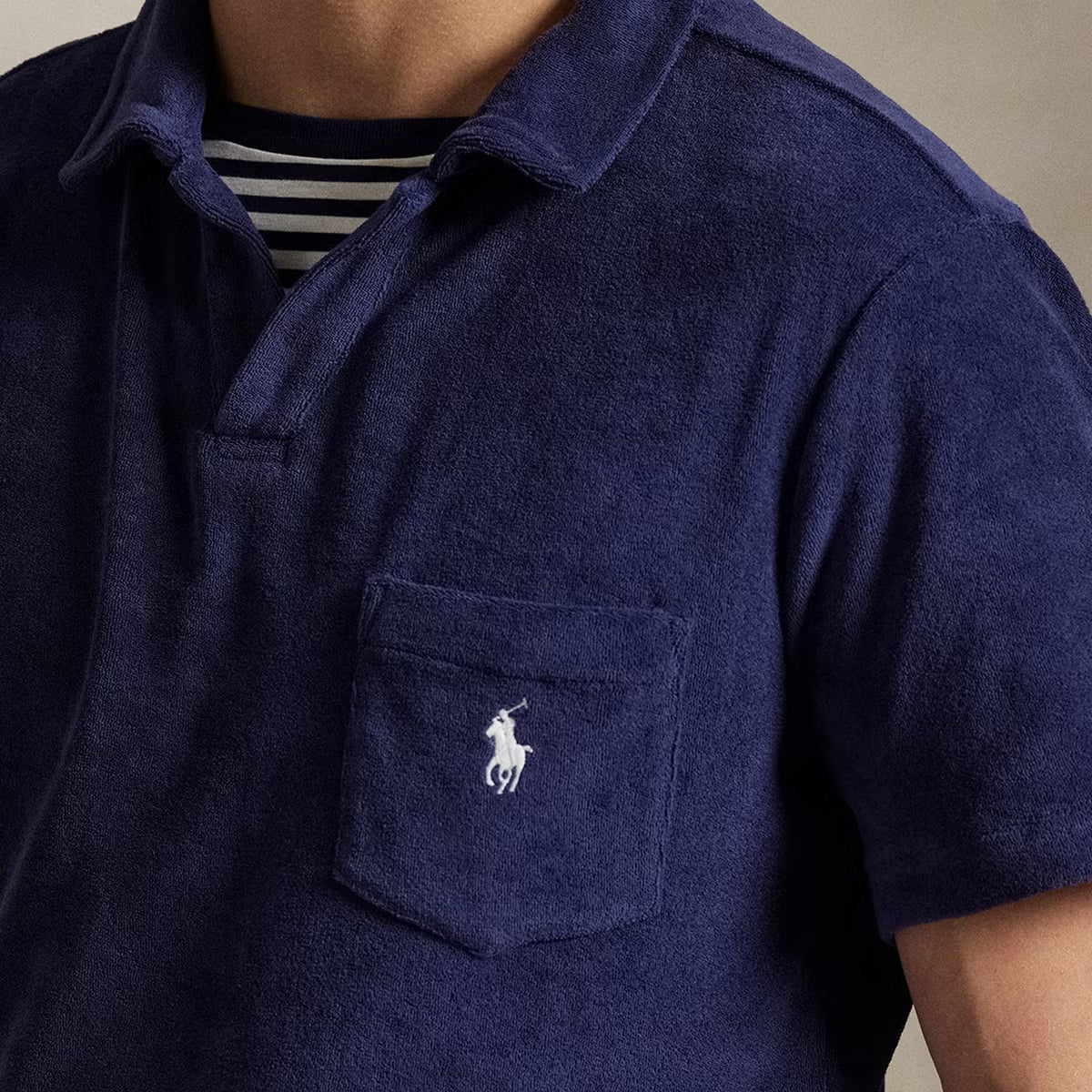 Polo Ralph Lauren Johnny Collar Cotton Terry Polo Shirt