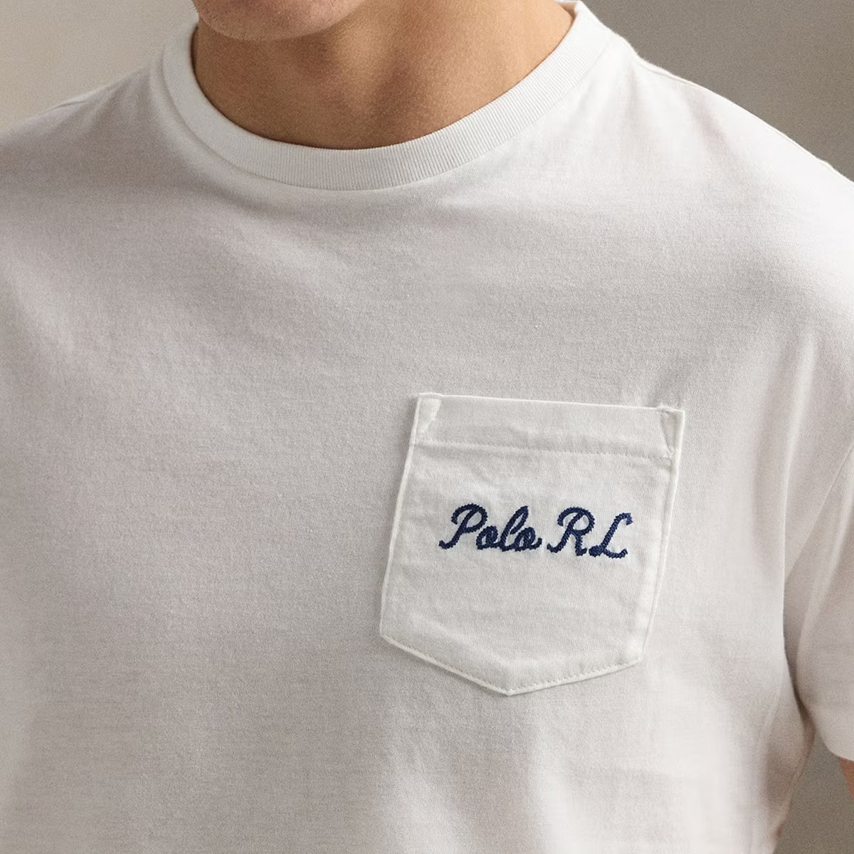 Polo Ralph Lauren Custom Slim Fit Back Logo Bear Cotton T-Shirt