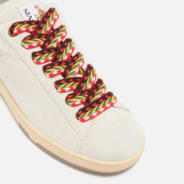 Lanvin Men's Lite Curb Low Top Suede Trainers