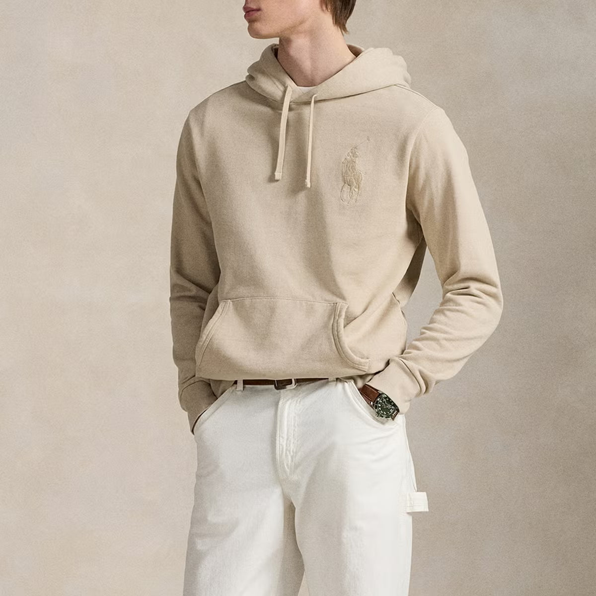 Polo Ralph Lauren Tonal PP Loopback Cotton-Terry Hoodie