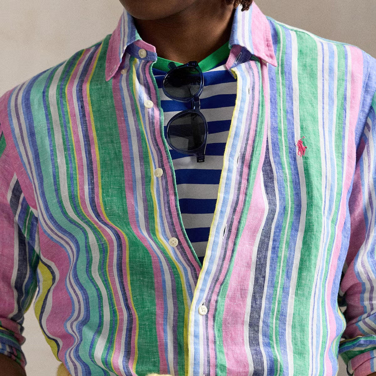 Polo Ralph Lauren Fun Stripe Linen Shirt