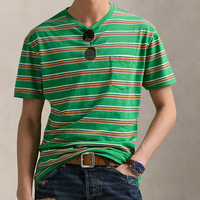 Polo Ralph Lauren Men's Classic Fit Striped T-Shirt - Stem Multi