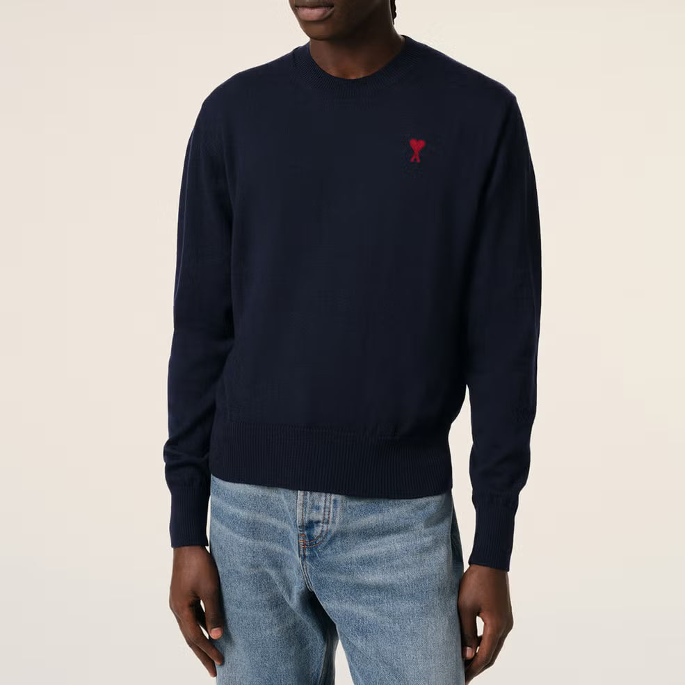 AMI Red de Coeur Wool Jumper