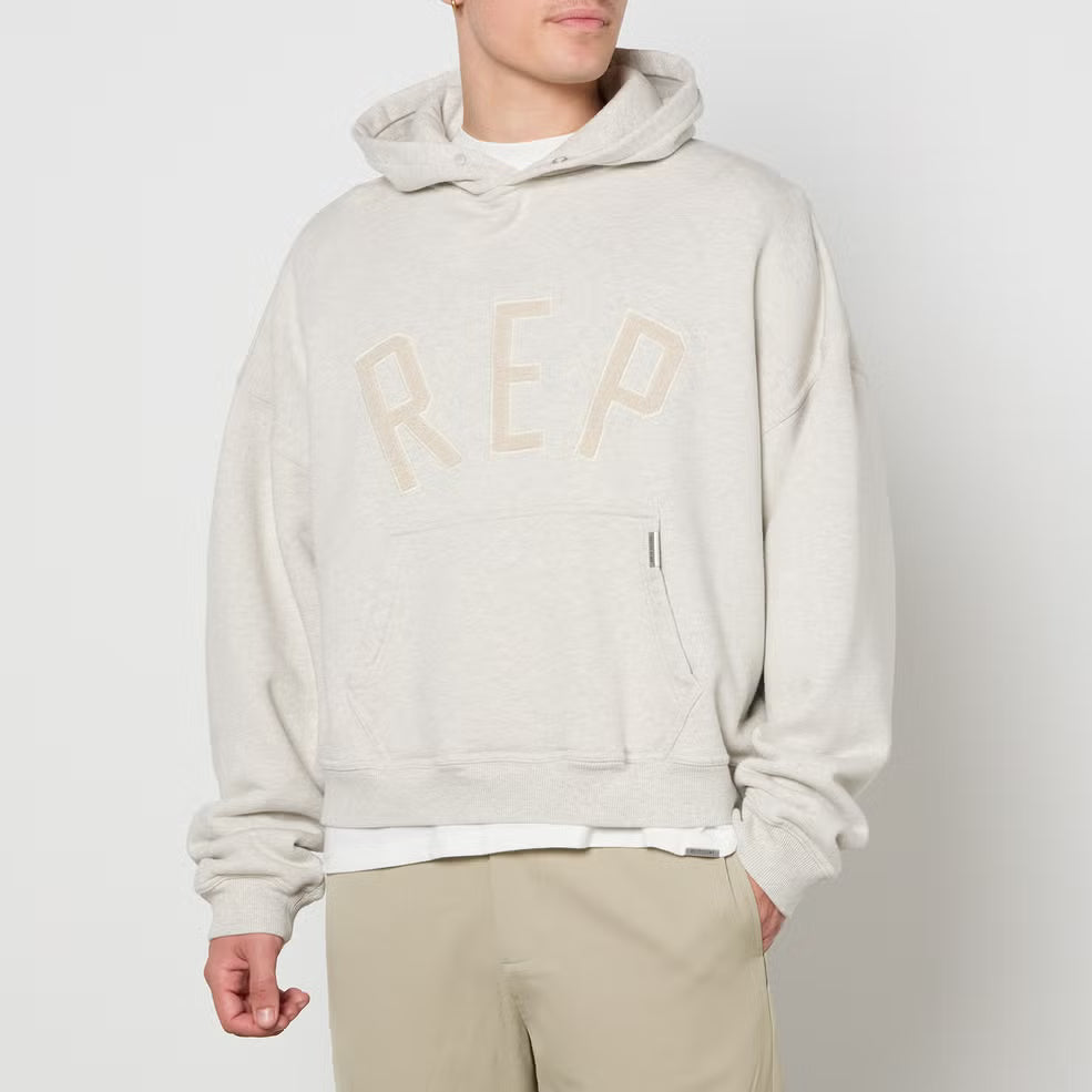 REPRESENT Rep Appliqué Cotton-Jersey Hoodie