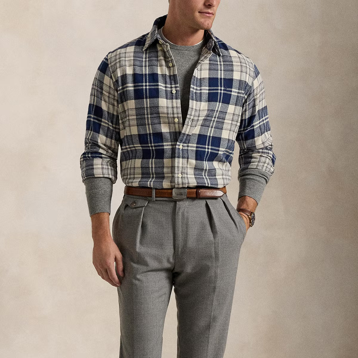 Polo Ralph Lauren Custom-Fit Checked Cotton Shirt