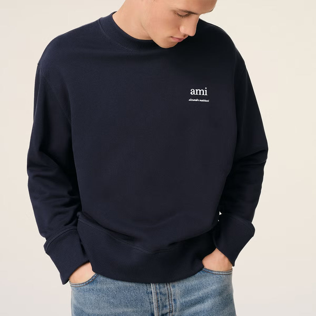 AMI Logo Cotton-Jersey Jumper
