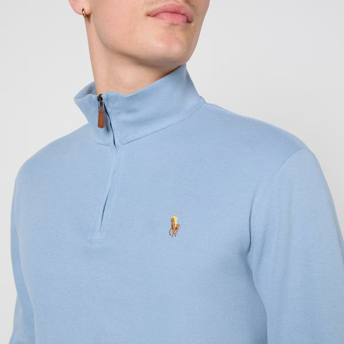 Polo Ralph Lauren Half Zip Cotton-Jersey Sweatshirt