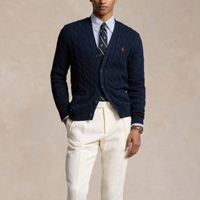Polo Ralph Lauren Roving Cable-Knit Cotton Cardigan