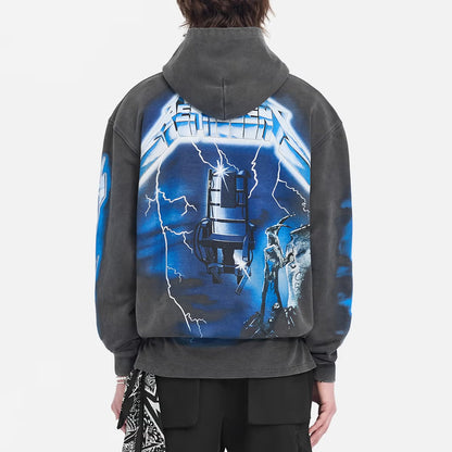 REPRESENT x Metallica Ride the Lightning Cotton-Jersey Hoodie