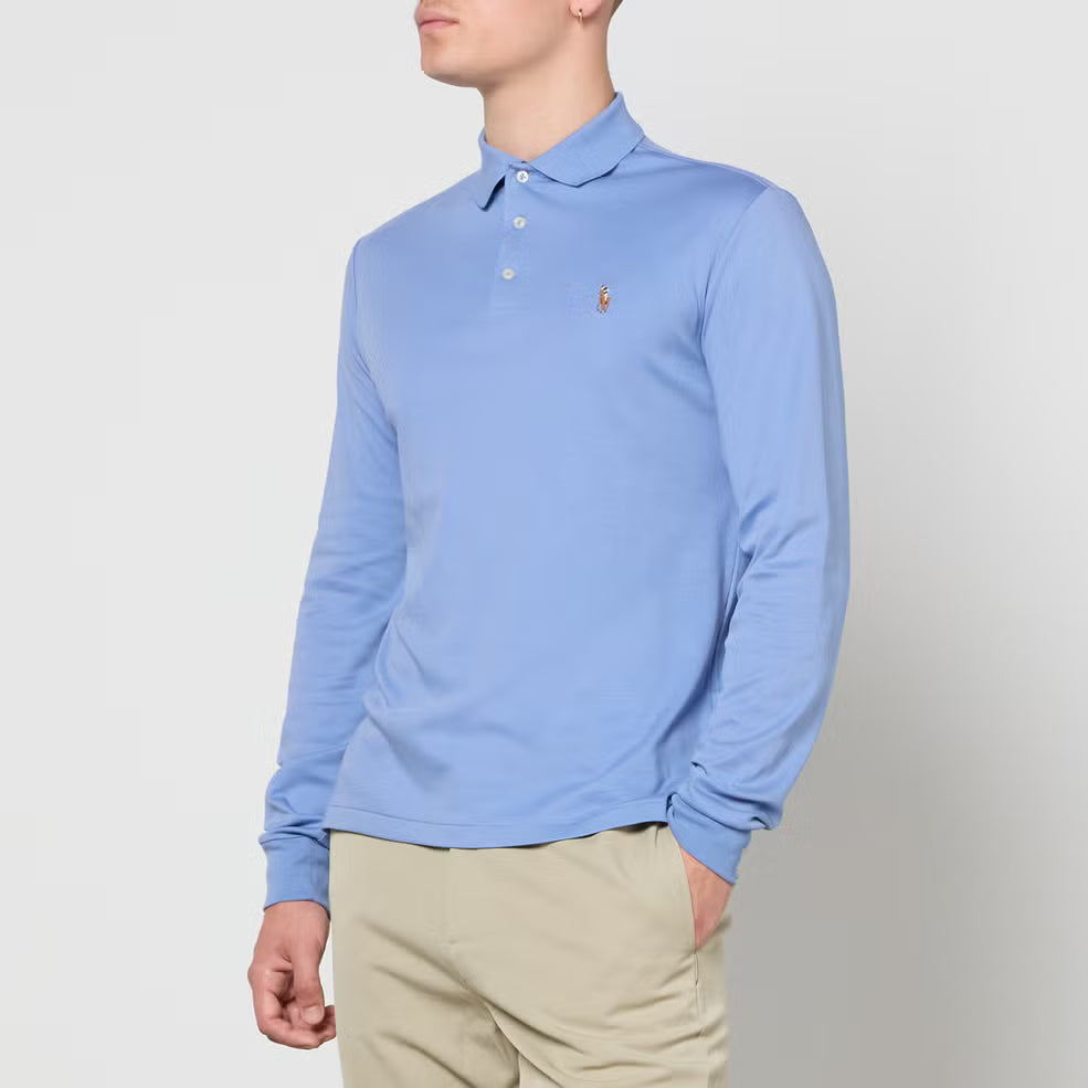 Polo Ralph Lauren Long Sleeved Cotton-Piqué Polo Shirt