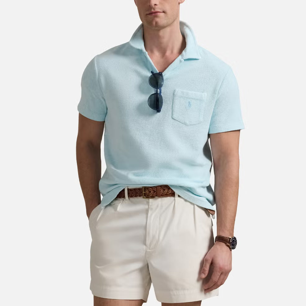 Polo Ralph Lauren Johnny Collar Cotton Terry Polo Shirt