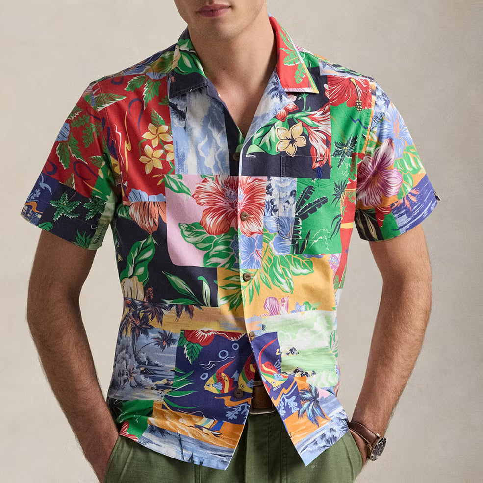 Polo Ralph Lauren Classic Fit Cotton-Poplin Oxford Short Sleeved Shirt