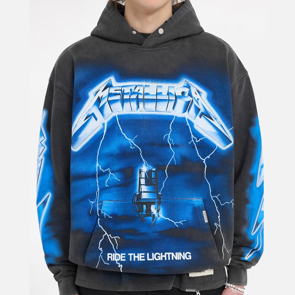 REPRESENT x Metallica Ride the Lightning Cotton-Jersey Hoodie