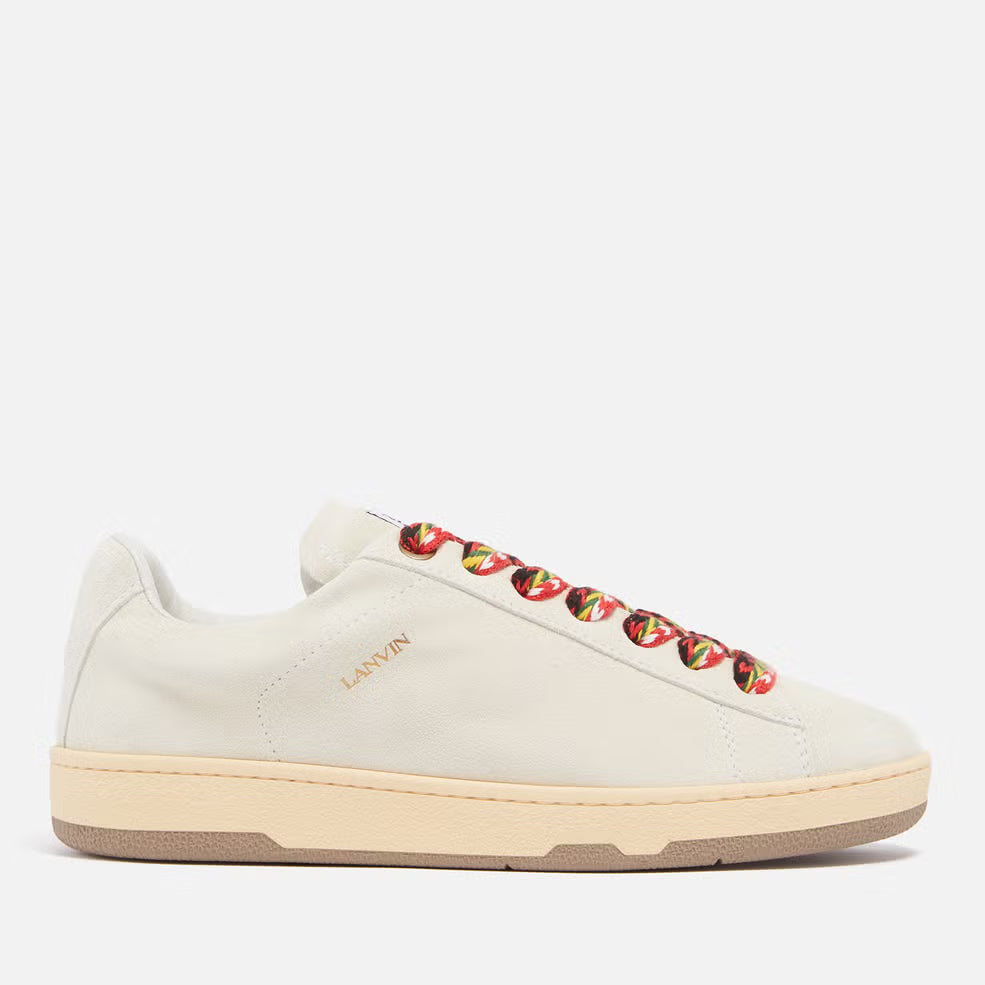 Lanvin Men's Lite Curb Low Top Suede Trainers