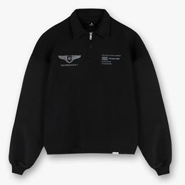 REPRESENT Team Rep Cotton-Jersey Quarter-Zip Jumper