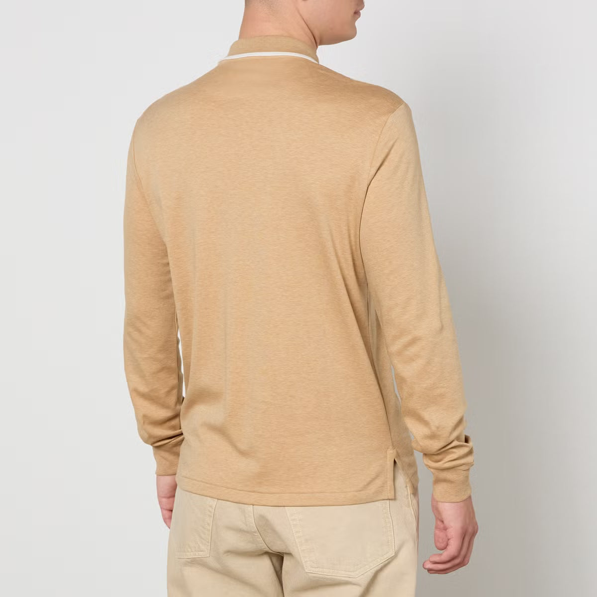 Polo Ralph Lauren Long Sleeved Cotton-Poplin Polo Shirt