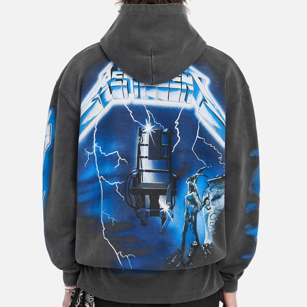 REPRESENT x Metallica Ride the Lightning Cotton-Jersey Hoodie