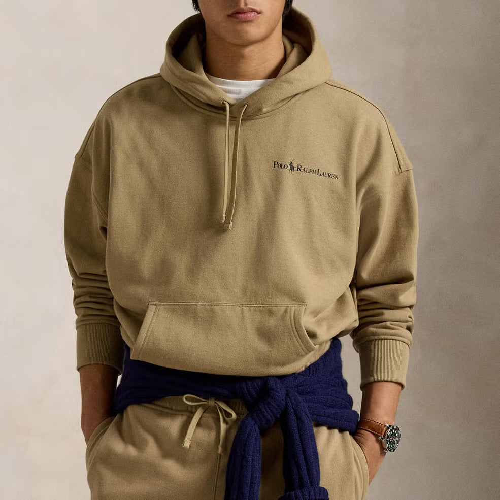 Polo Ralph Lauren Printed Logo Cotton-Blend Jersey Hoodie