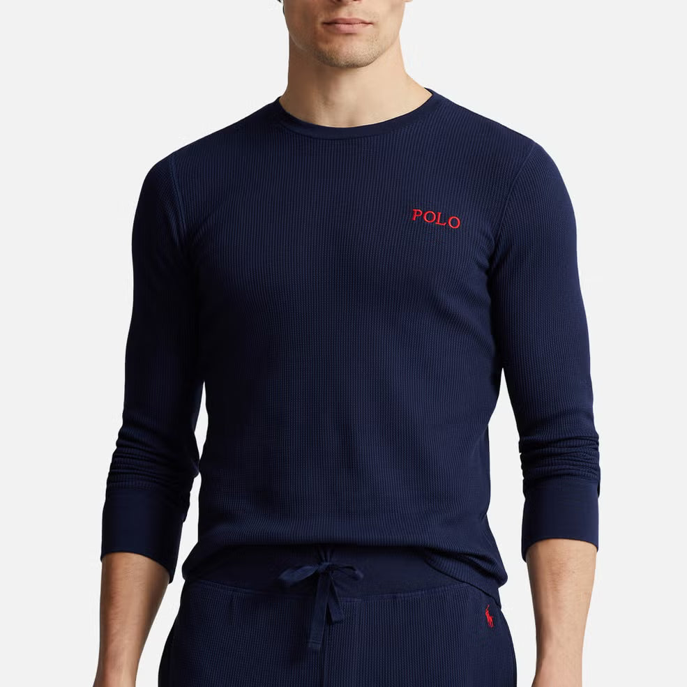 Polo Ralph Lauren Cotton-Blend Waffle-Jersey Long Sleeve T-Shirt