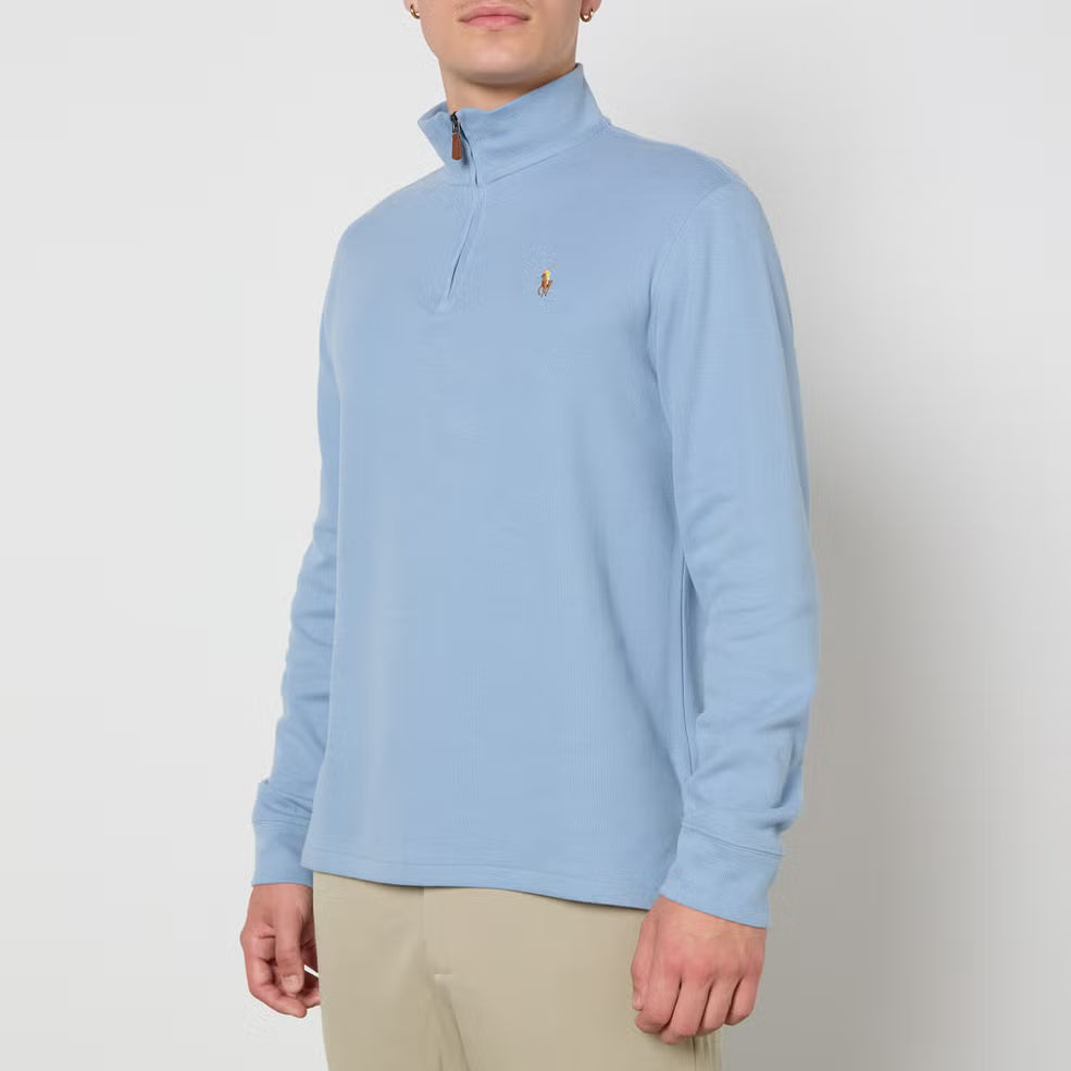 Polo Ralph Lauren Half Zip Cotton-Jersey Sweatshirt