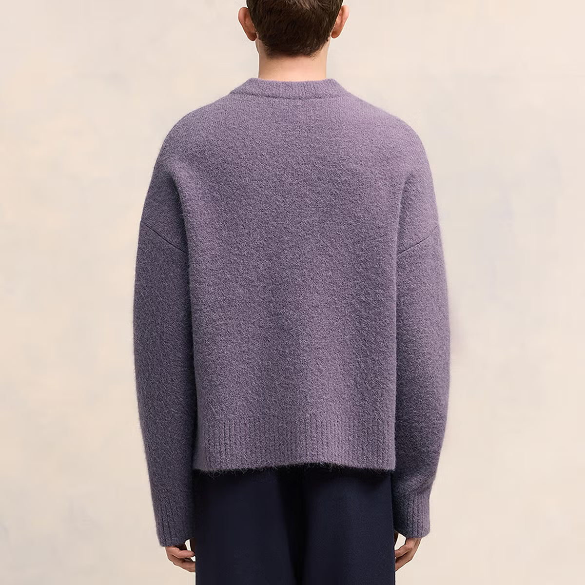 AMI Off White De Coeur Alpaca-Blend Cardigan