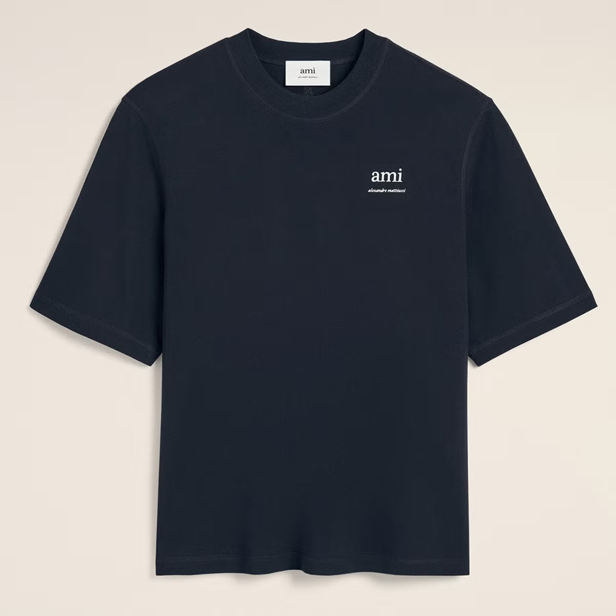 AMI Logo Cotton-Jersey T-Shirt