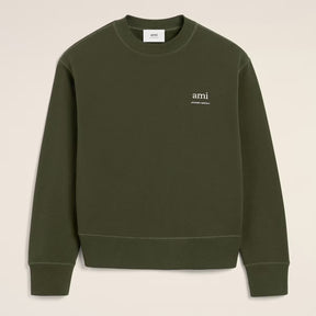 AMI Logo Cotton-Jersey Sweatshirt