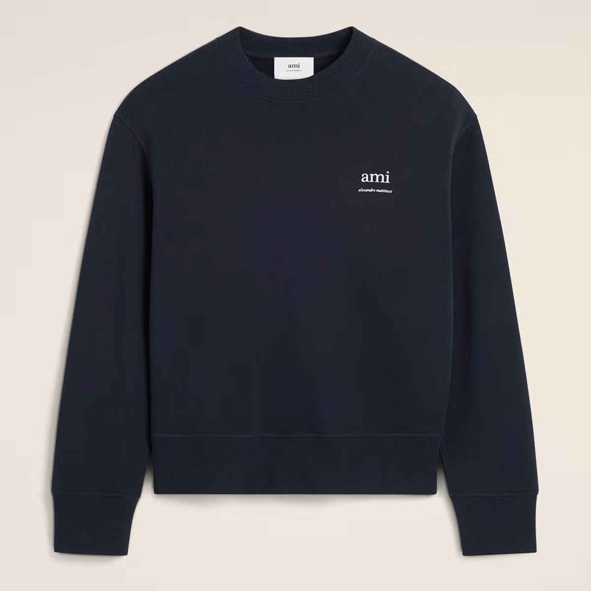 AMI Logo Cotton-Jersey Jumper