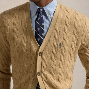 Polo Ralph Lauren Cable-Knit Cotton V-Neck Cardigan