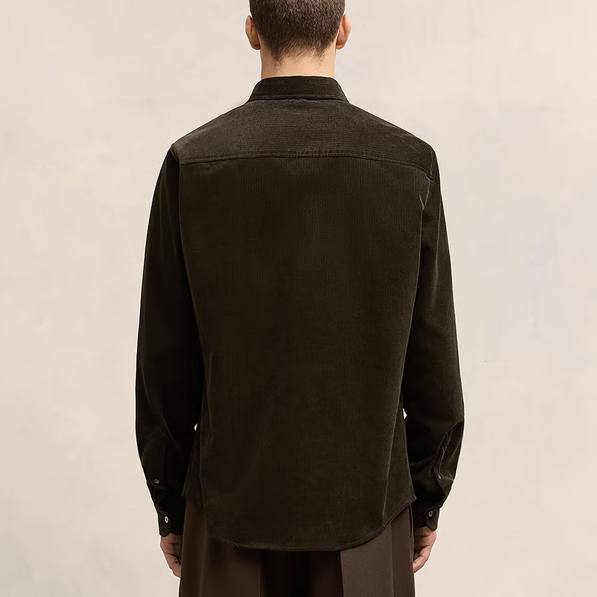AMI Cotton-Corduroy Classic Fit Shirt