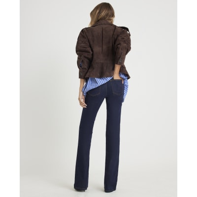 Indigo Mid Rise Bootcut Jeans