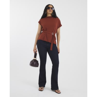 Indigo Mid Rise Bootcut Jeans