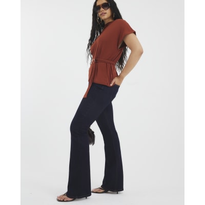 Indigo Mid Rise Bootcut Jeans