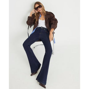 Indigo Mid Rise Bootcut Jeans