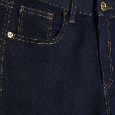 Indigo Mid Rise Skinny Jeans