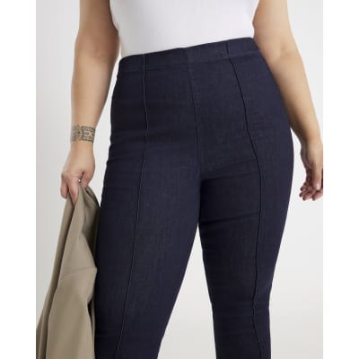 Indigo Pull-On Sculpt Bootcut Jeans