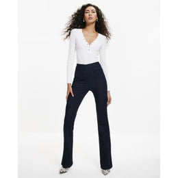 Indigo Pull-On Sculpt Bootcut Jeans