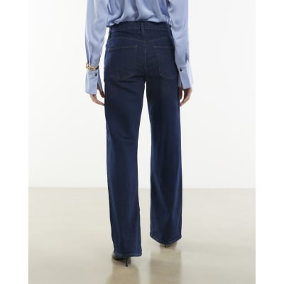 Indigo Relaxed Straight Leg Jeans