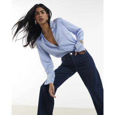 Indigo Relaxed Straight Leg Jeans