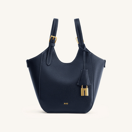 Ines Padlock Tote Bag - Navy