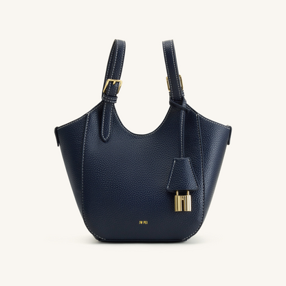 Ines Padlock Tote Bag - Navy
