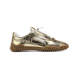 Island Gold Metallic Crinkle Cow Leather