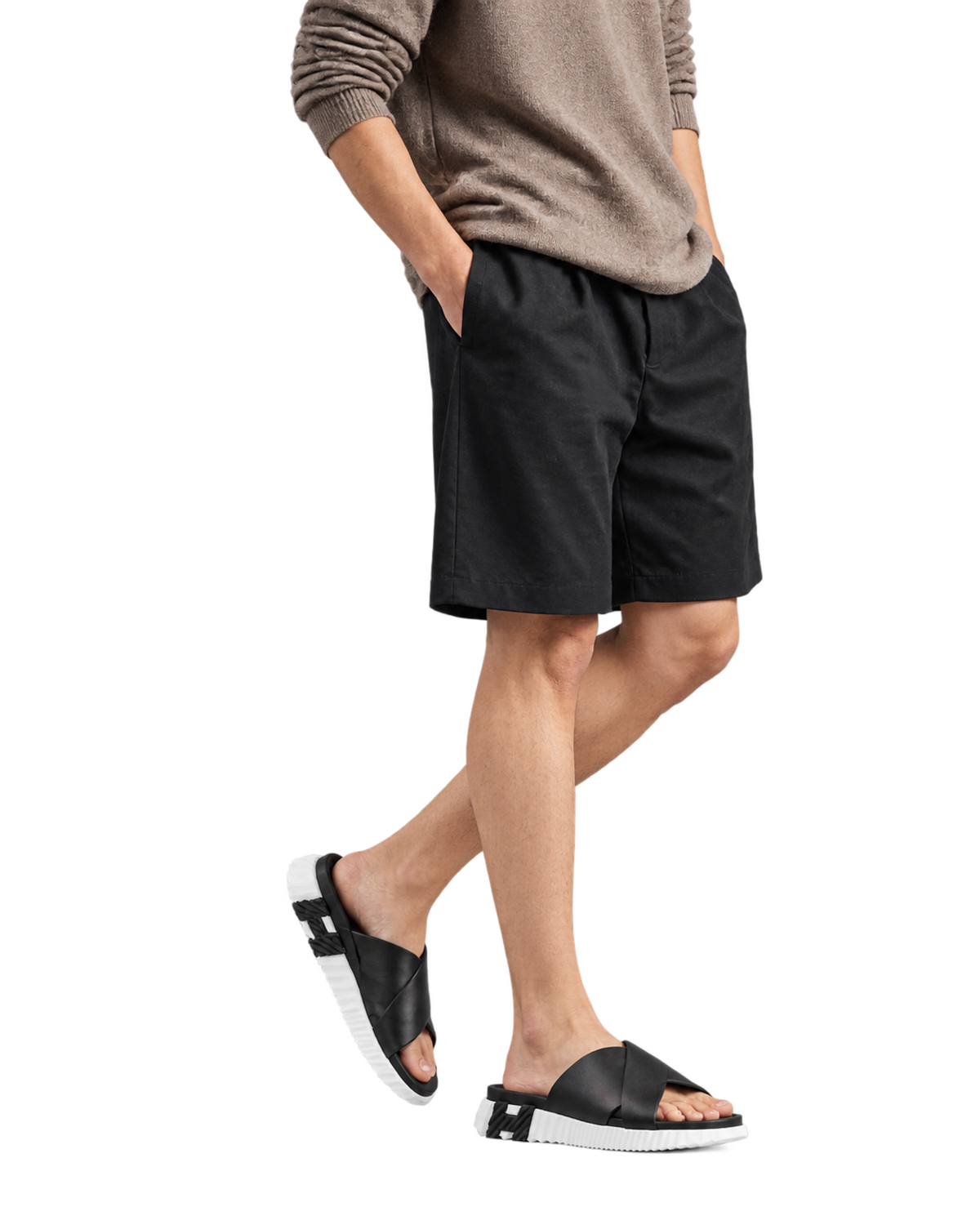 Infra sandal in Noir