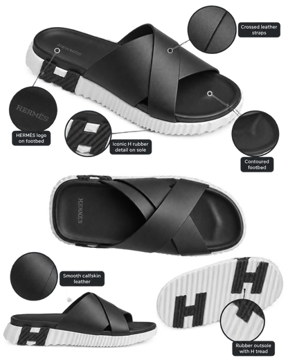 Infra sandal in Noir