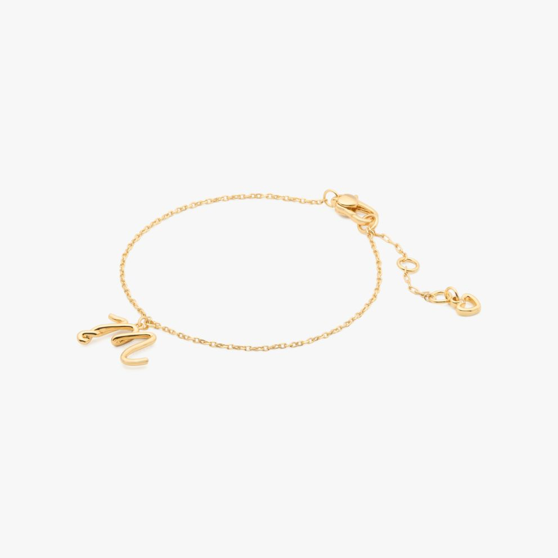 Initial Script Bracelet