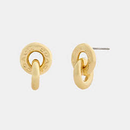 Interlock Drop Earrings