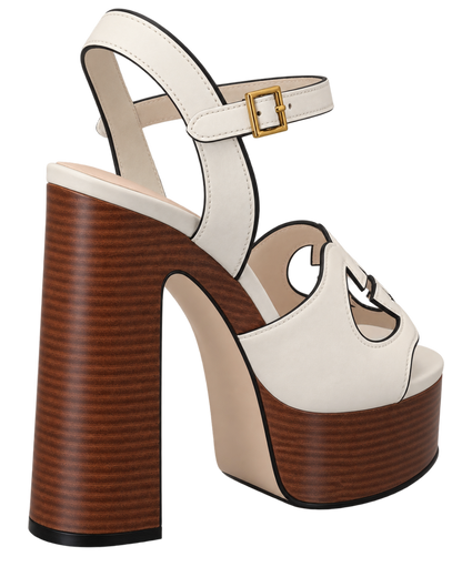 Interlocking G cut-out sandals