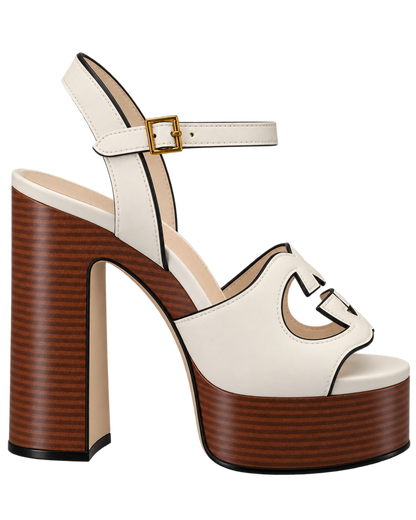 Interlocking G cut-out sandals