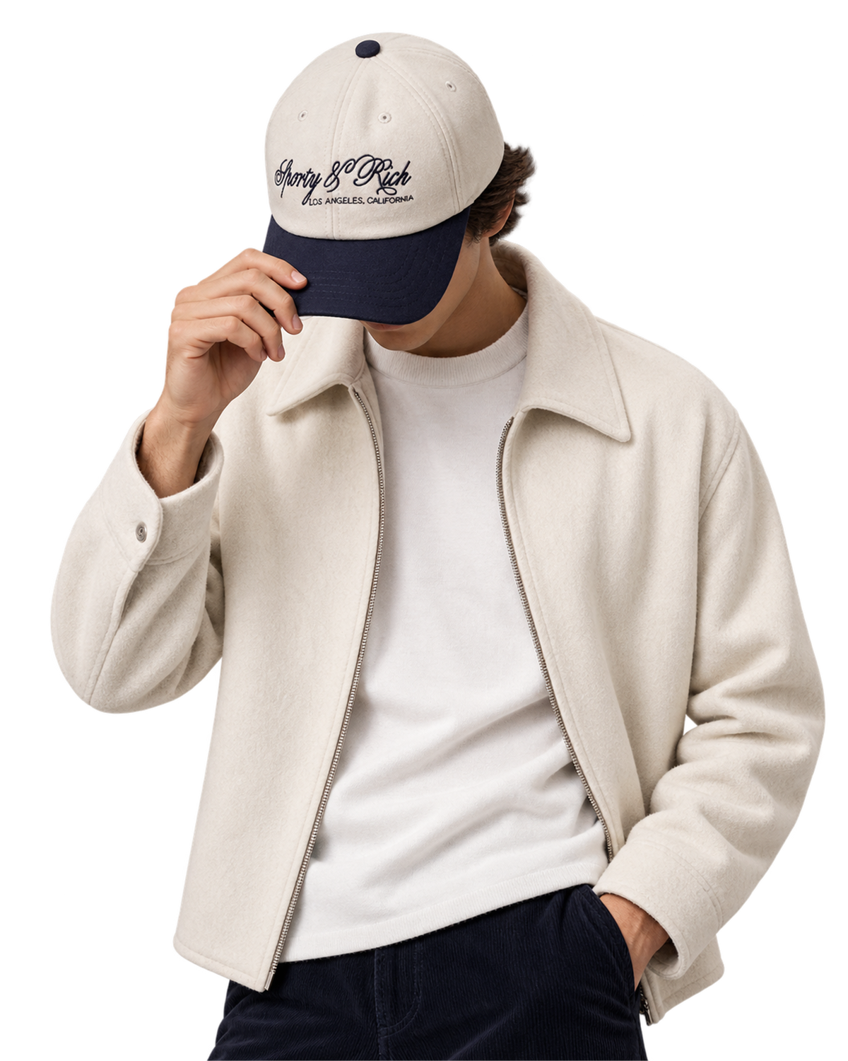 International Wool Hat - Ecru/Navy